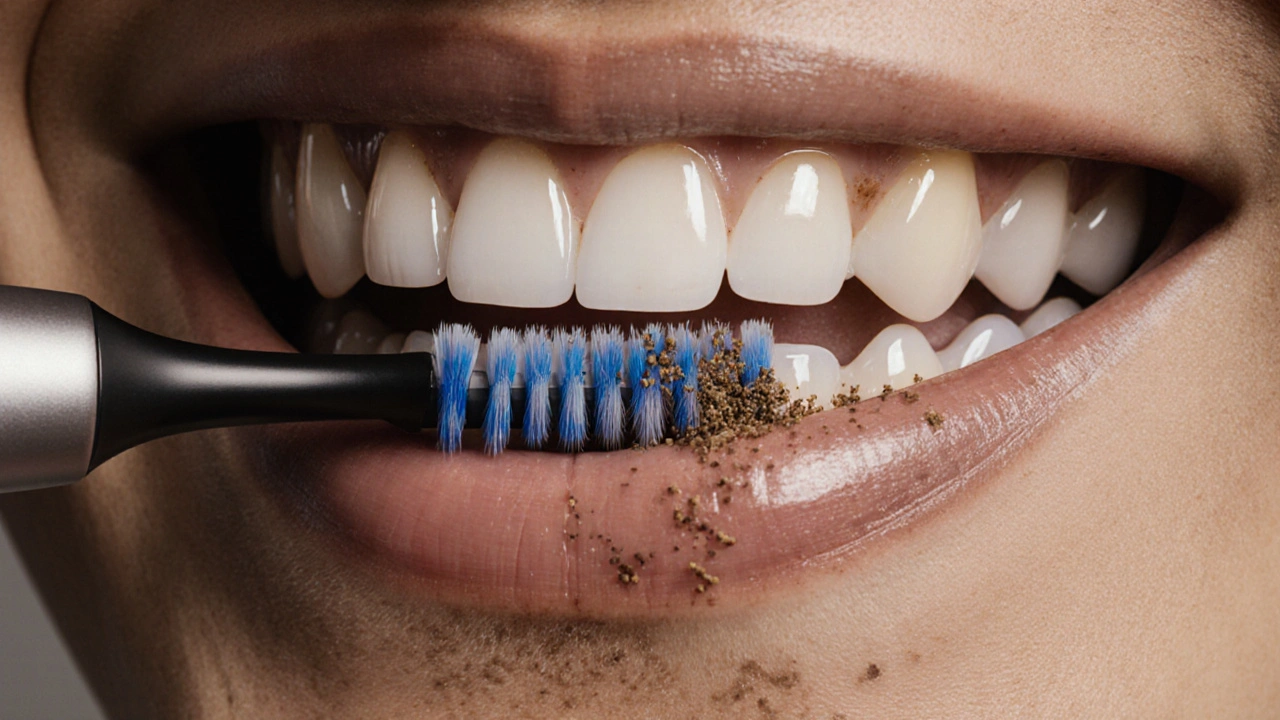 Jak odstranit kávový kaz zuby pomocí sonického kartáčku