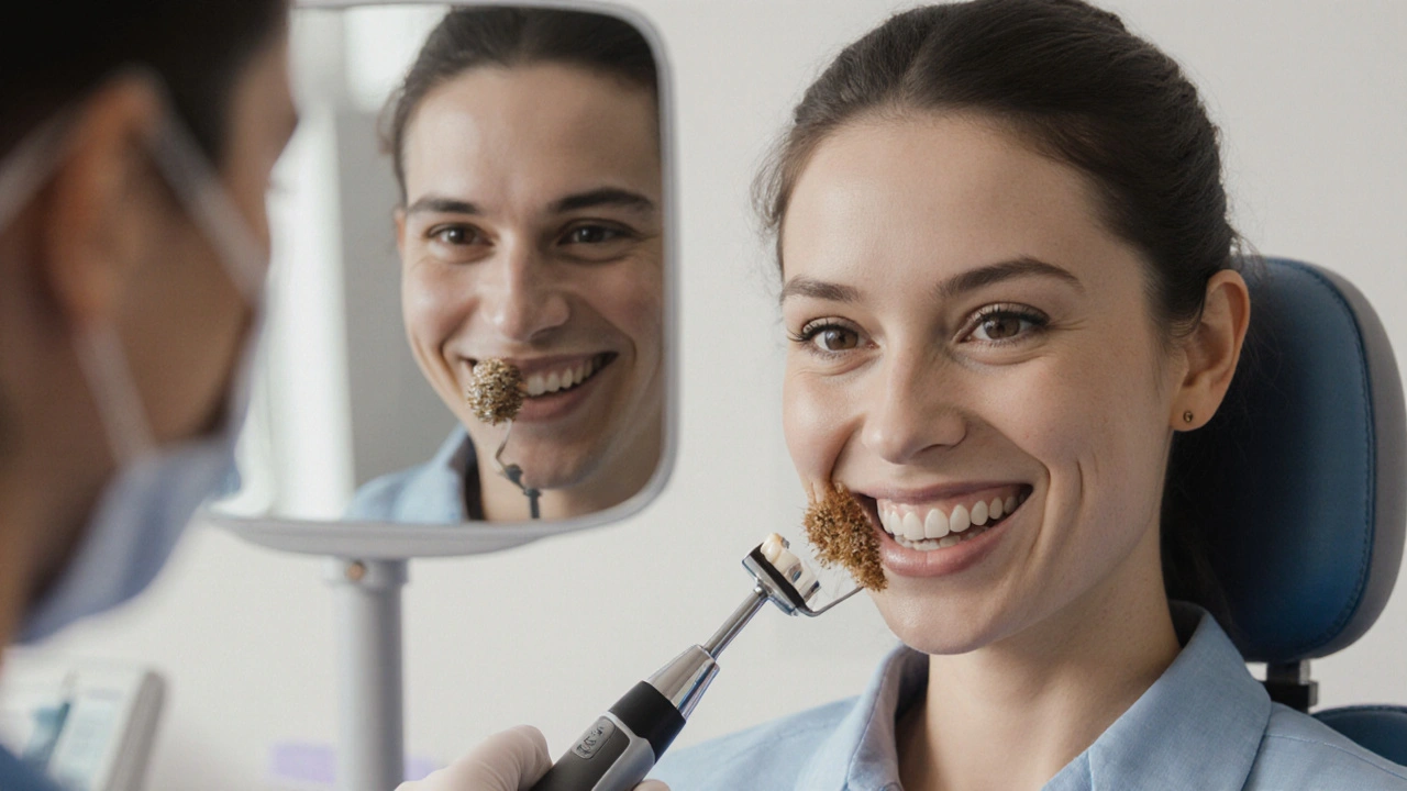 Jak se zbavit hnědých skvrn na zubech: přirozené a profesionální metody