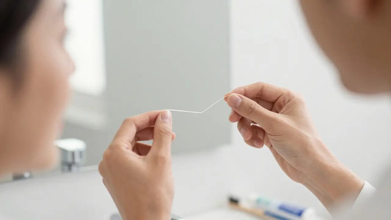 Dentální hygiena: Jak správně používat zubní nit pro zdravé zuby a dásně