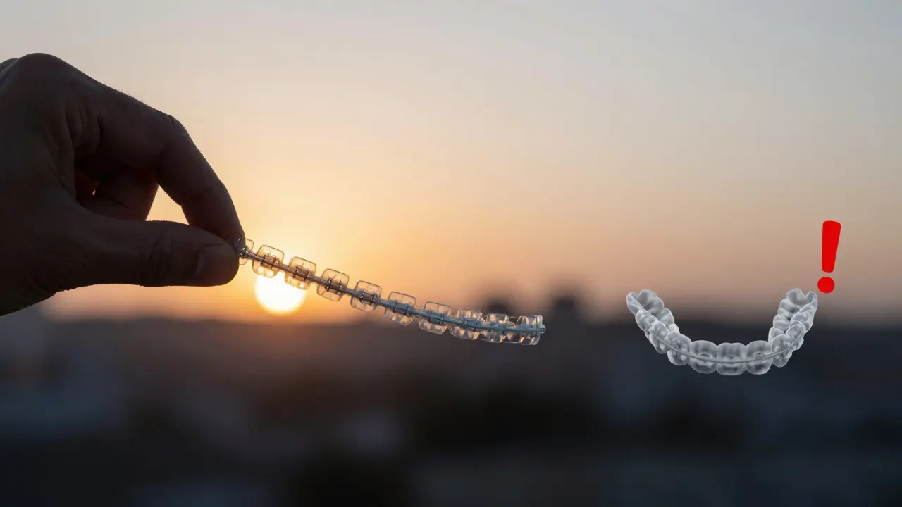 Tři fáze dne symbolizující výměnu gumiček a ztrátu tlaku, pokud se nezmění.