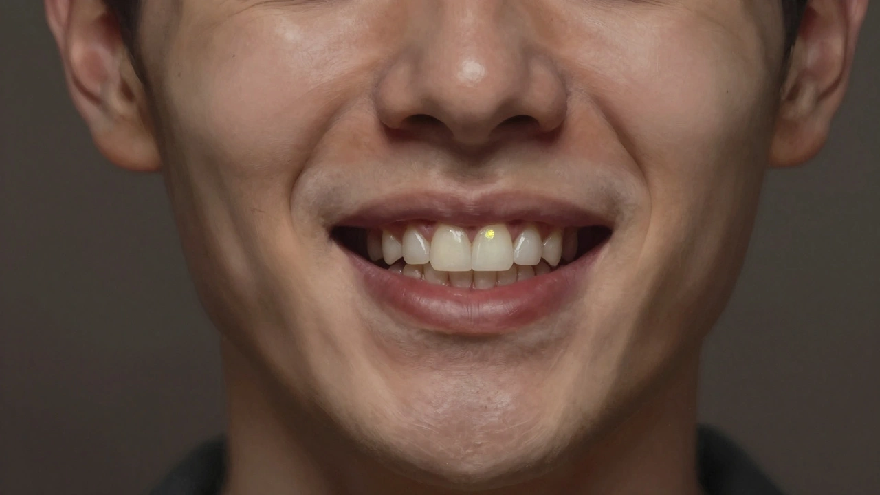 Ztráta předních zubů vedoucí k sesutí obličeje a staršímu vzhledu.