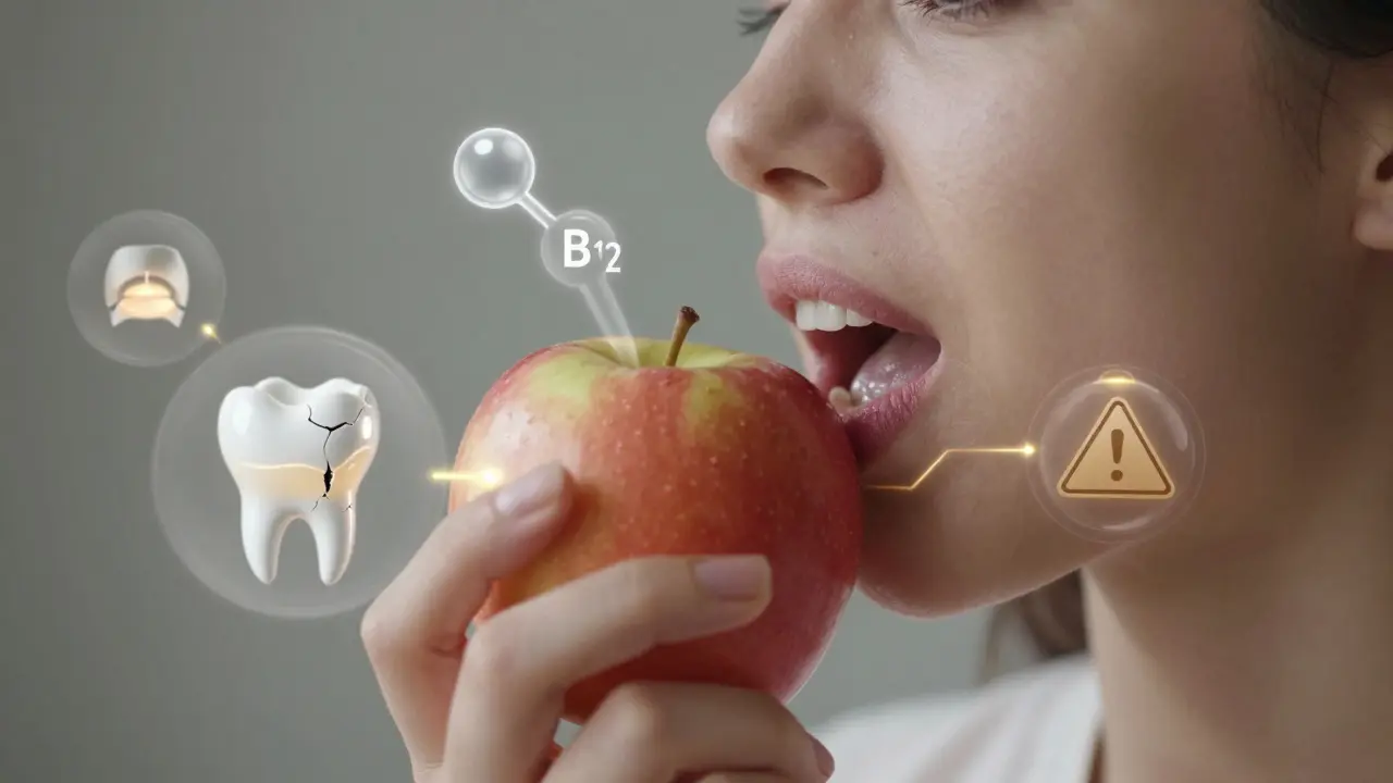 Keramický zub podporuje trávení a zdraví čelistního kloubu.