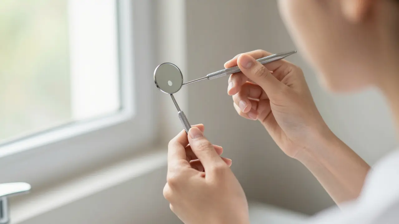 Jak používat dentální zrcátko pro detekci zubního kazu