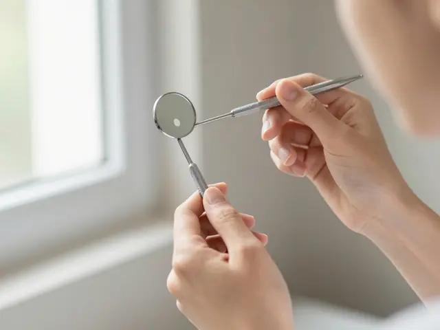 Jak používat dentální zrcátko pro detekci zubního kazu