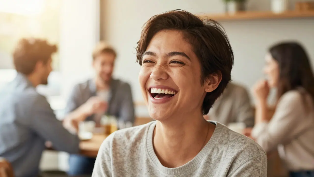 Kandidátní portrét šťastného člověka s přirozeným a sebevěrným úsměvem.