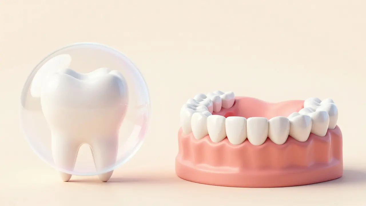 Srovnání mléčných a trvalých zubů v moderním 3D zobrazení.