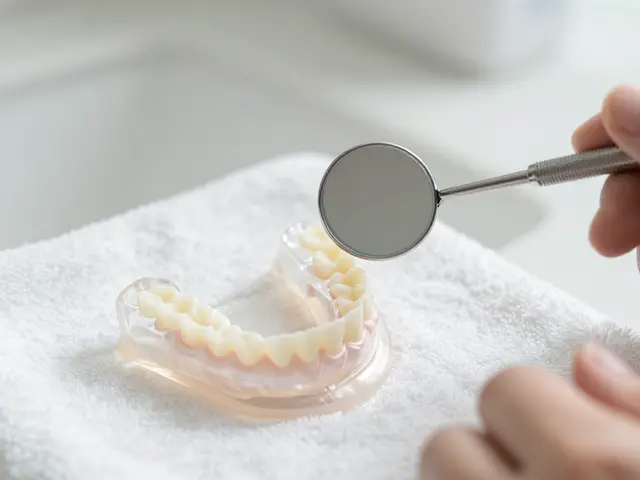 Dentální zrcátko: Jak ho používat pro kontrolu stavu zubního náhradního materiálu