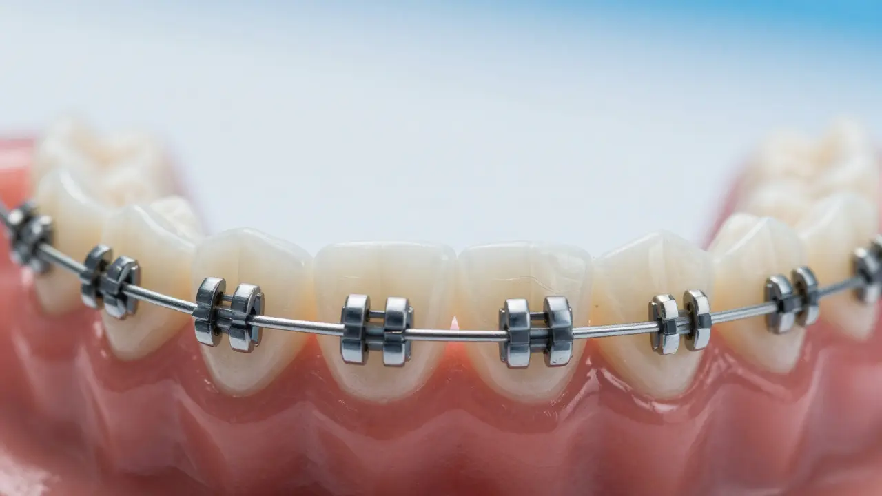 Detailní porovnání kovových a keramických bracketů