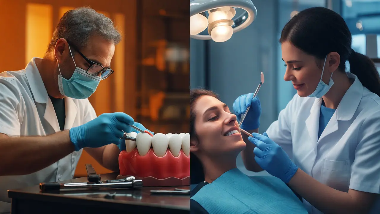 Konceptuální srovnání role stomatologa jako mechanika a hygienistky jako servisáka