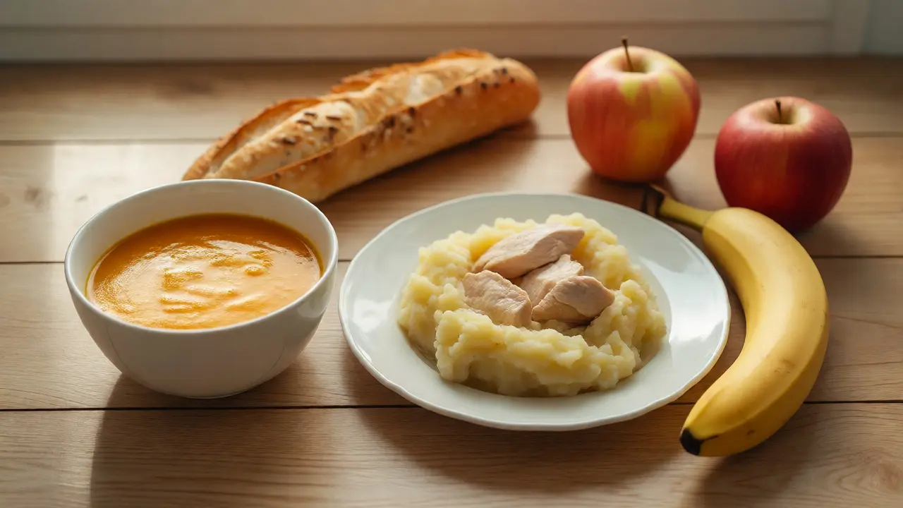 Mísa polévky a kaše jako bezpečné jídlo po korunce